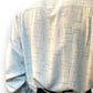 「Good Rockin'x Grace Land」 Collaboration Long Sleeve  Shirts ”SPLASHED PATTERN BLUE GRAY"/「グッドロッキンxグレースランド」コラボレーションオープンカラーカスリプリントシャツ"ブルーグレー"