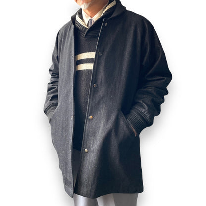 Black Denim Car Coat/ブラックデニムカーコート