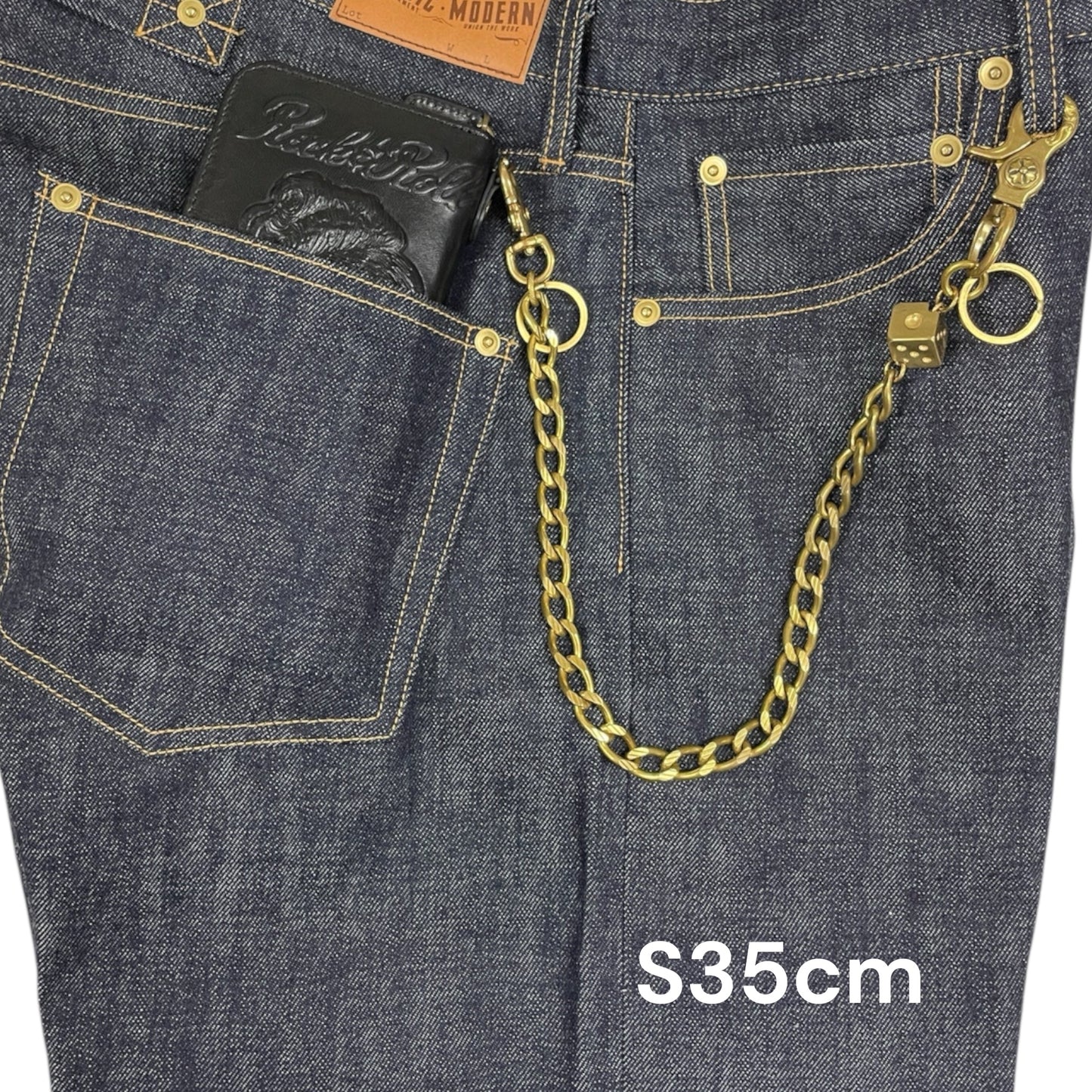 Brass Wallet Chain "DICE"/ブラスウォレットチェーン"ダイス"
