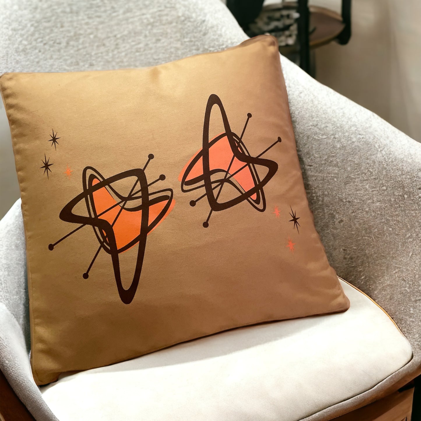 Atomic print cushion cover /アトミックプリントクッションカバー