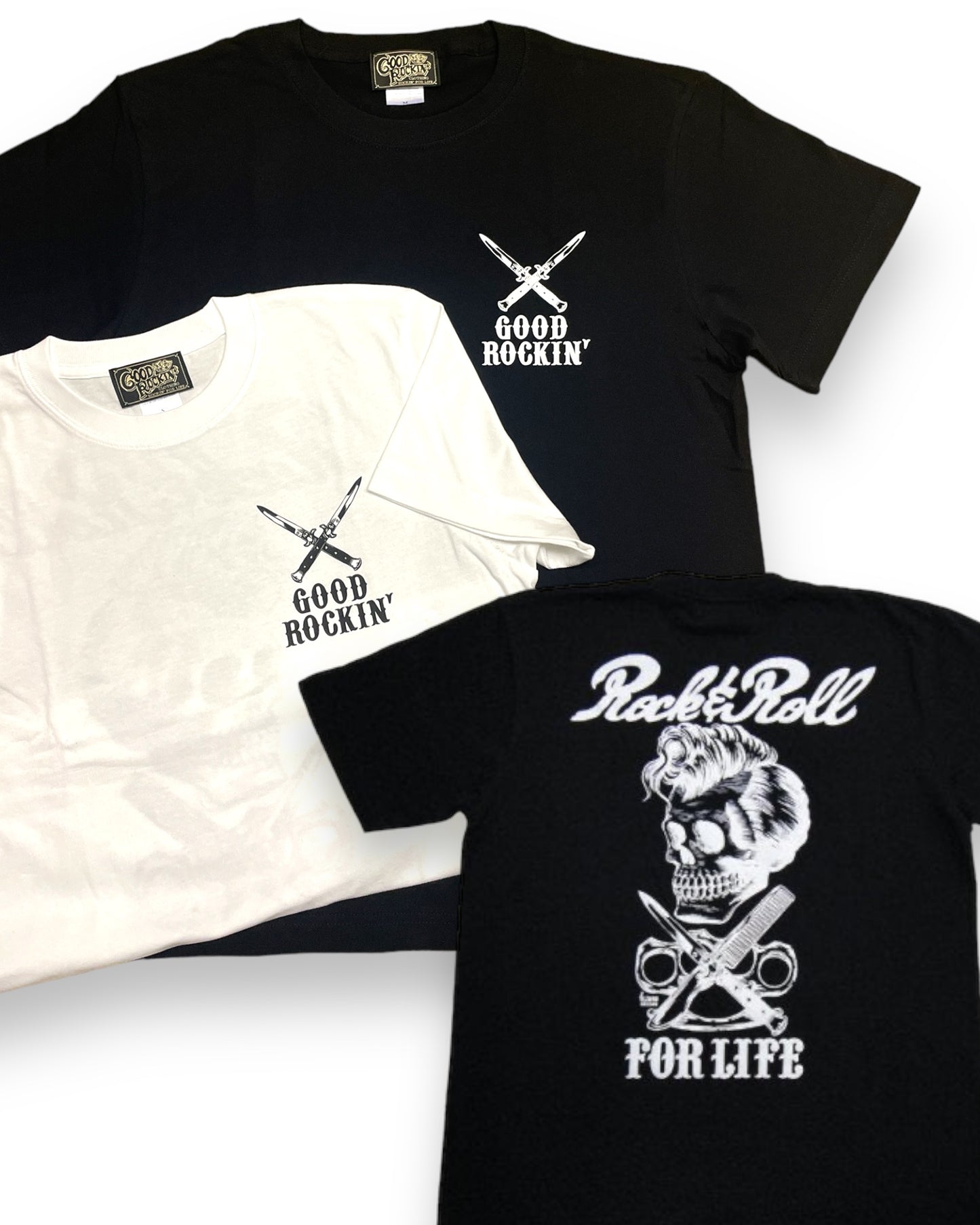 "ROCK&ROLL" GOOD ROCKIN' Tee Shirt/半袖Tシャツ"Rock＆Roll"