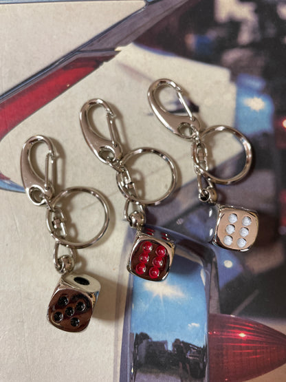 Metal Dice Key Ring