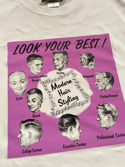 Short Sleeve Tee Shirt  GRC-317/半袖Ｔシャツ"LOOK YOUR BEST!"ホワイト