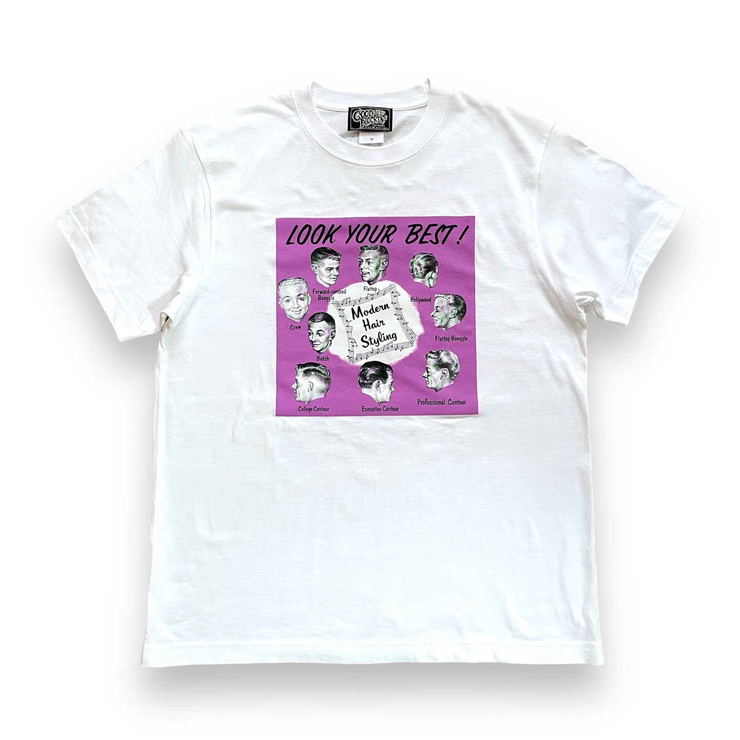 Short Sleeve Tee Shirt  GRC-317/半袖Ｔシャツ"LOOK YOUR BEST!"ホワイト