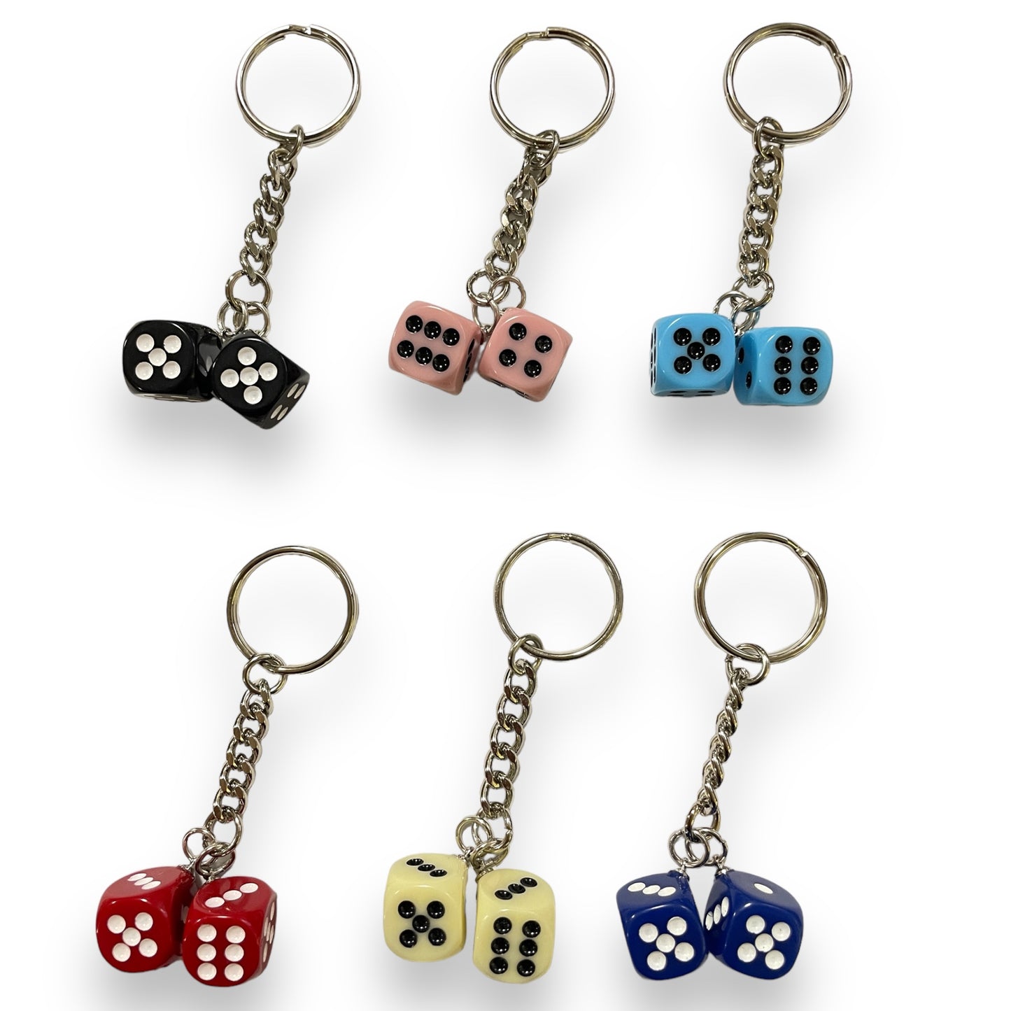 Twin Dice Key Ring