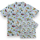 Short Sleeve Rayon Print Shirt 「Ｍ.KELLY」/半袖レーヨンプリントシャツ「マシンガンケリー サックスブルー（Pinup Girl &Car)」