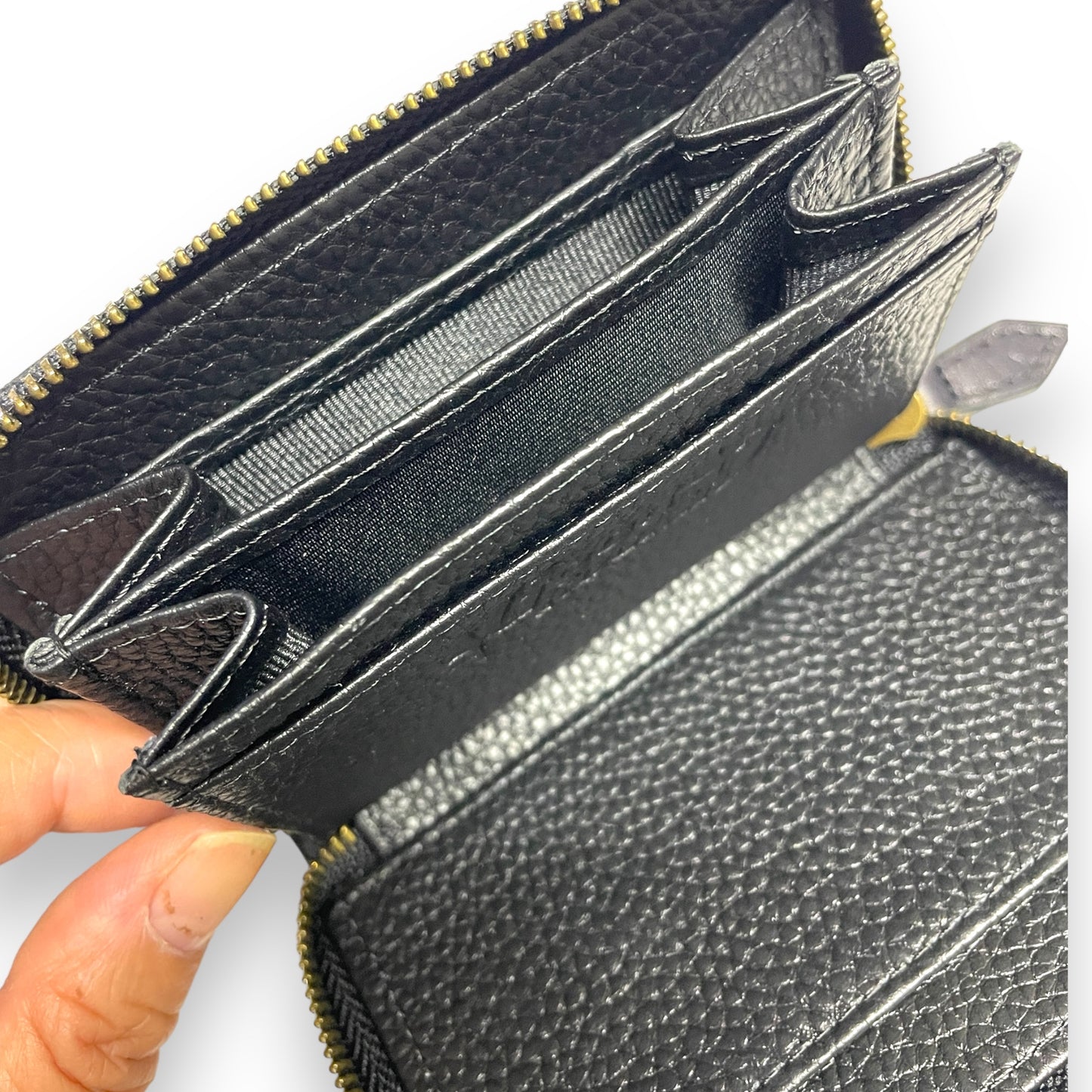 Leather Small Round Zip Wallet "Rock'n'Roll"/レザーエンボススモールラウンドジップウォレット"ロックンロール"