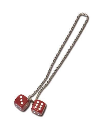 Big Twin Dice Necklace