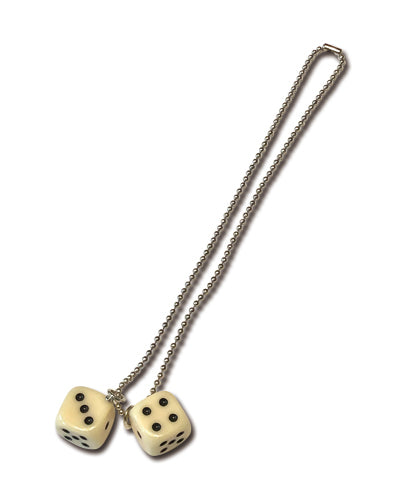 Big Twin Dice Necklace