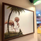 Midcentury Style Wall Deco Mirror "Flamingo"/ウォールデコミラー"フラミンゴ"