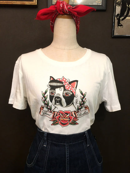 Women's Full Color Tee Shirt "ROCKAMILLY BOOGIE"