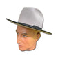 Vintage Style Flat Brim Cowboy Hat "GRAY"