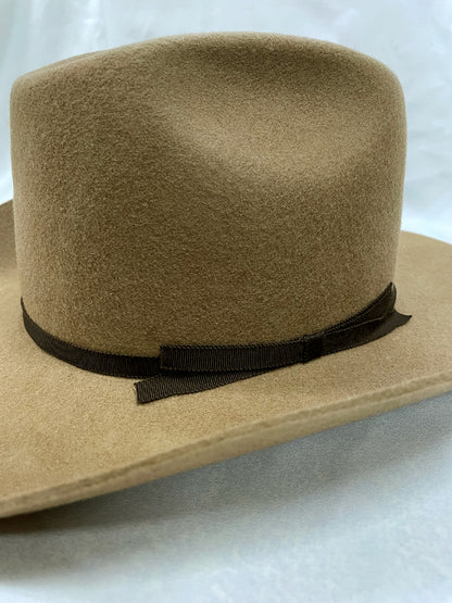 Vintage Style Rolled Brim Cowboy Hat