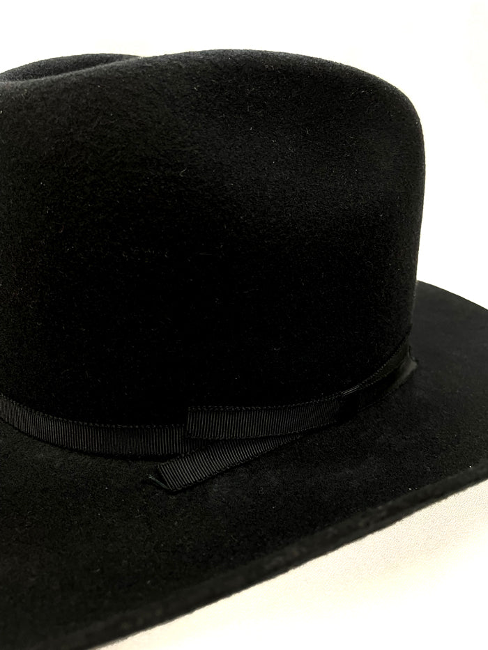 Vintage Style Rolled Brim Cowboy Hat