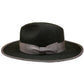 Piping Wide Brim Front Pinch Hat "BLACK"