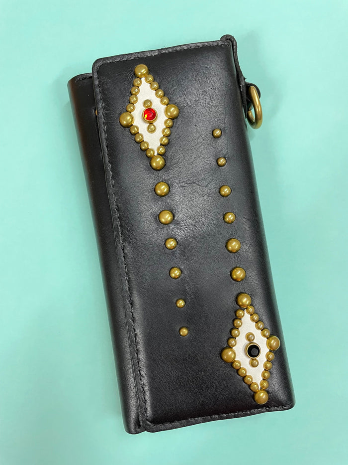 ＊ご予約受付中 Leather Studs Long Wallet 