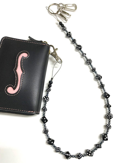 Mini Color Dice Wallet Chain