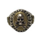 Brass Mexican Ring “SKULL&amp;CROSSBONE”