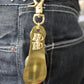 Brass Shoehorn Key Ring "Horseshoe&Dice"