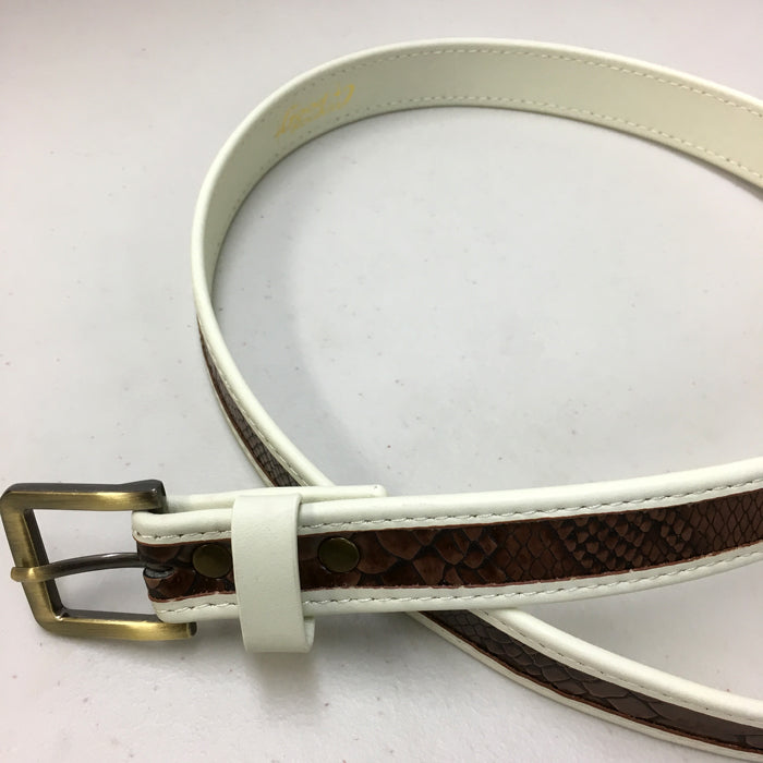 Twotone Croc Belt