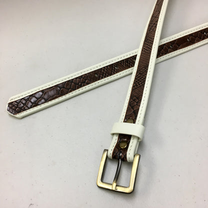 Twotone Croc Belt