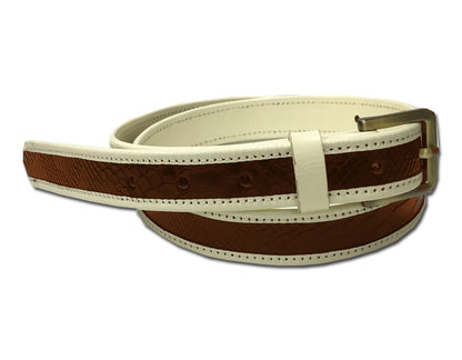 Twotone Croc Belt