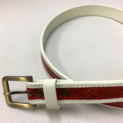 Twotone Croc Belt