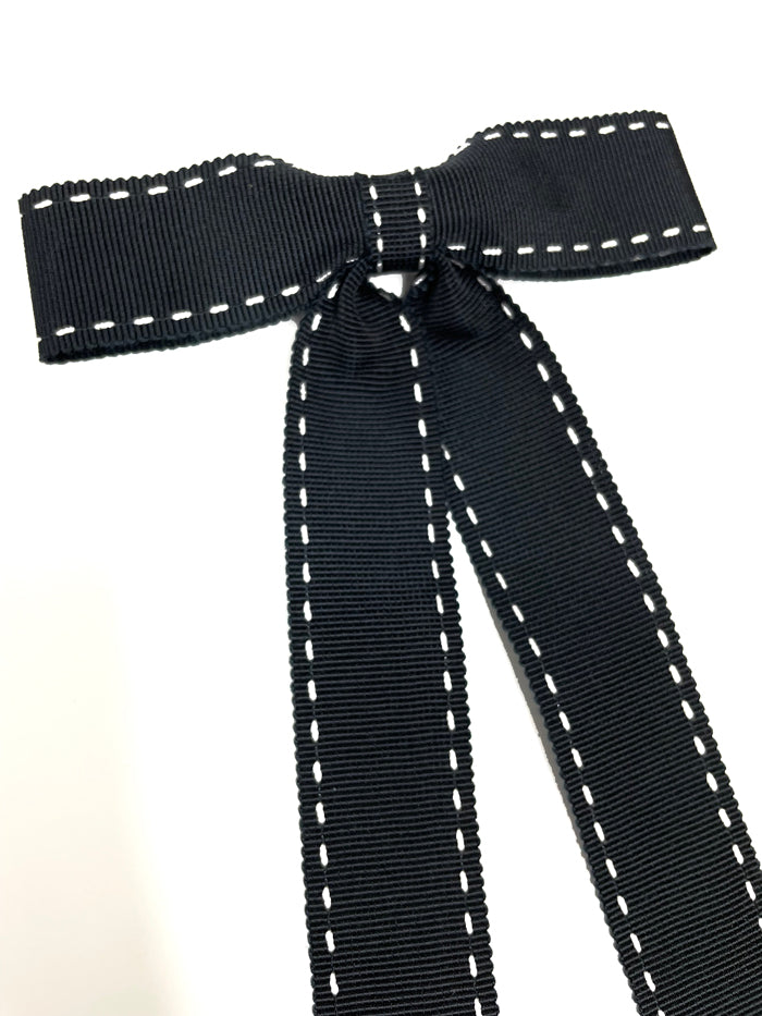 Western Clip Bow Ribbon Tie