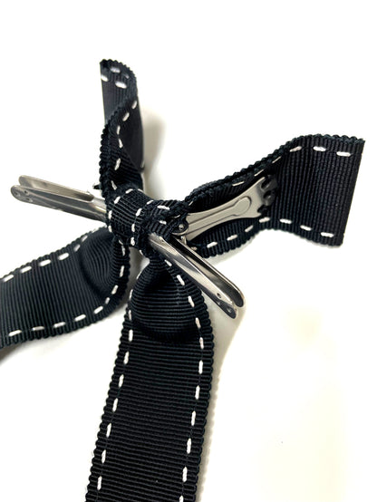 Western Clip Bow Ribbon Tie